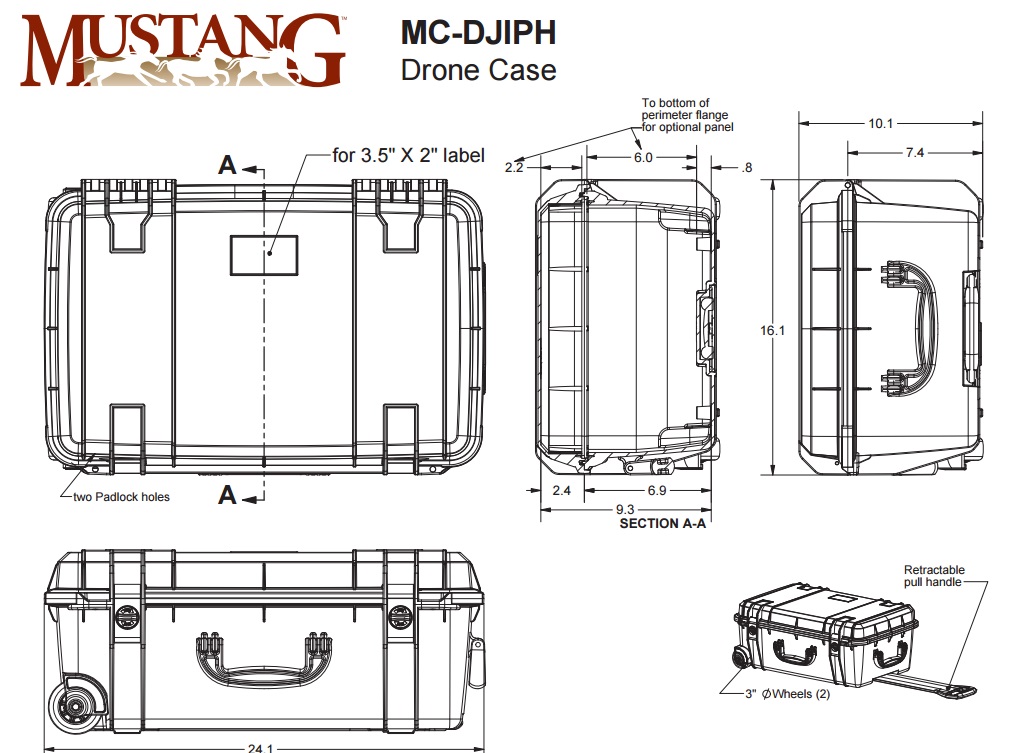 Mustang Case Technical Specs